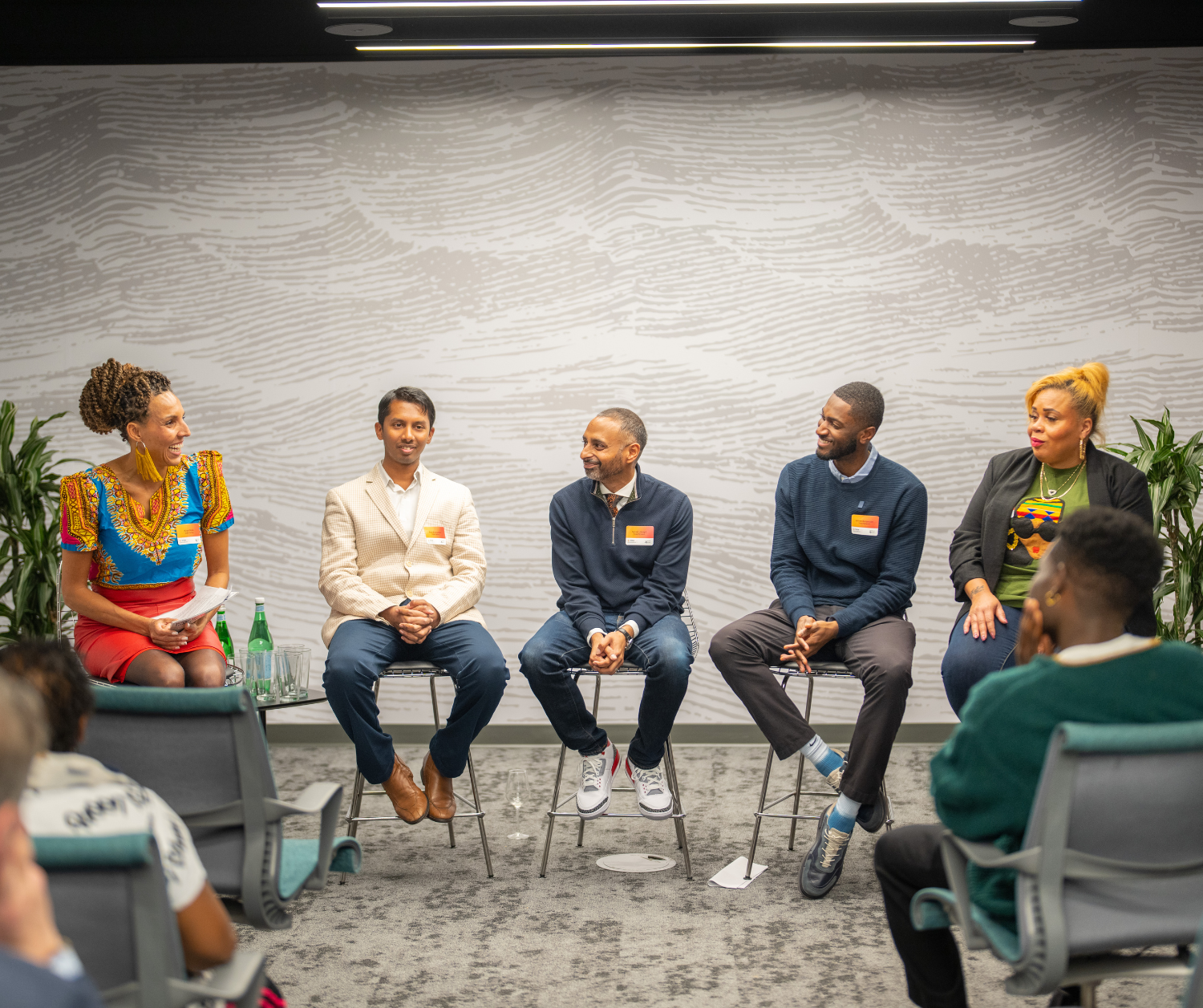 discussion panel at tribe networking event