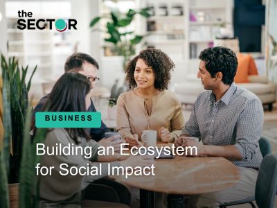group meeting on building ecosystem for social impact